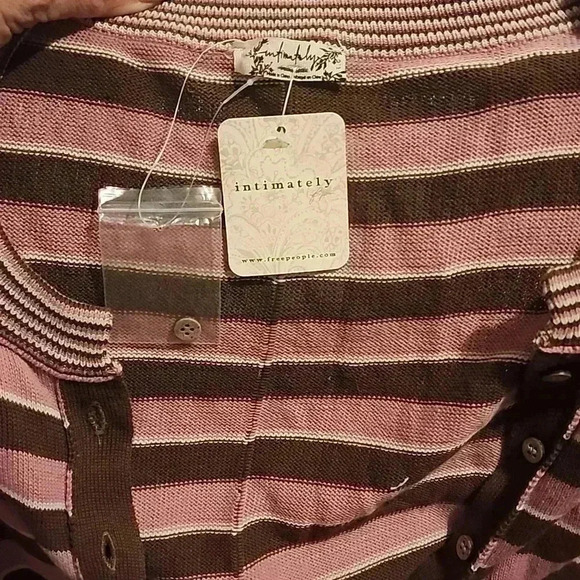 FREE PEOPLE SWEATER STRIPED ROMPER SIZE L - Picture 3 of 4